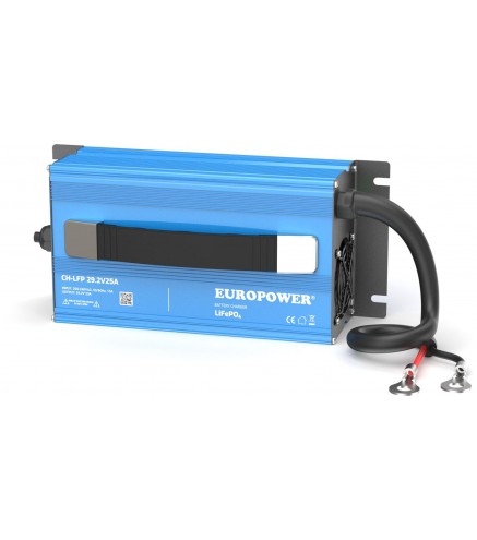 ŁADOWARKA PROSTOWNIK DO AKUMULATORÓW LiFePO4 EUROPOWER CH-LFP/24/25 29,2V 25A KONEKTOR M8