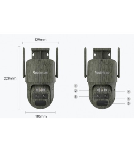 Kamera IP Reolink Trackmix Series G770 8MP LTE akomulatorowa z Panelem Solarnym