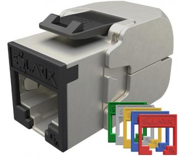 Moduł Keystone samozaciskowy Solarix Cat.6A STP RJ45 SXKJ-10G-STP-RAL-SA