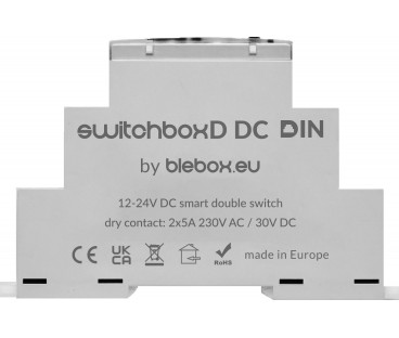 Moduł przekaźnikowy switchboxD DC DIN Blebox