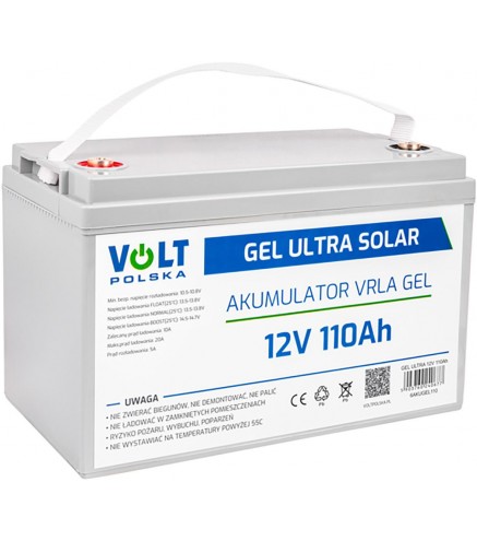 Akumulator Volt Polska GEL VPRO Solar 12V 110Ah