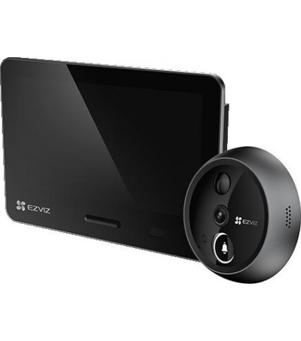Wizjer do drzwi Ezviz EP4 8MP Wi-Fi srebrny