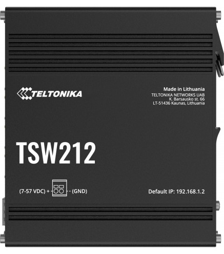 Teltonika TSW212 switch przemysłowy zarządzalny 8xGE 2xSFP (TSW212000000) DIN