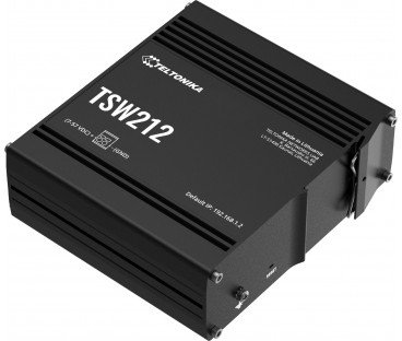 Teltonika TSW212 switch przemysłowy zarządzalny 8xGE 2xSFP (TSW212000000) DIN