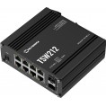 Teltonika TSW212 switch przemysłowy zarządzalny 8xGE 2xSFP (TSW212000000) DIN