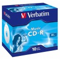 Płyty CD-R Verbatim HP Music jewel box (10szt)