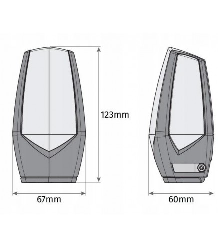 Lampa ostrzegawcza Motorline MP105 biała LED 12-230V z uchwytem (001PLM10918011)