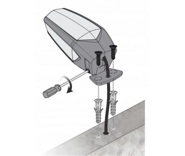 Lampa ostrzegawcza Motorline MP105 biała LED 12-230V z uchwytem (001PLM10918011)