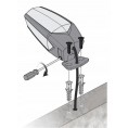 Lampa ostrzegawcza Motorline MP205 pomarańczowa LED 12-230V z uchwytem (001PLM10918012)