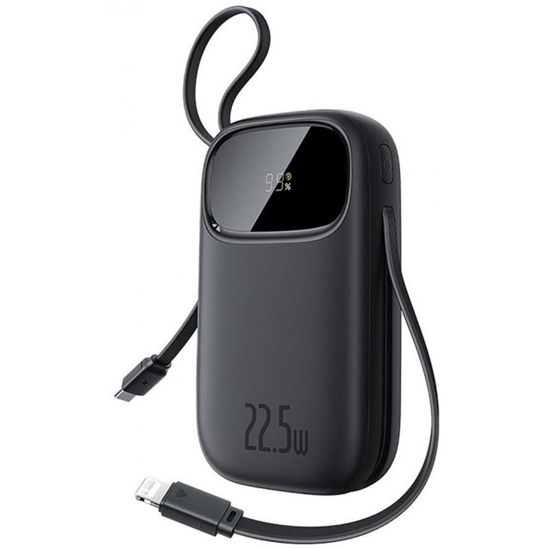 Powerbank Baseus EnerFill FC31 QPow3 20000 mAh 22,5 W PD 3.0 QC 3.0 czarny + kabel USB-C i Lighthing