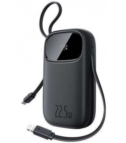 Powerbank Baseus EnerFill FC31 QPow3 20000 mAh 22,5 W PD 3.0 QC 3.0 czarny + kabel USB-C i Lighthing