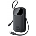 Powerbank Baseus EnerFill FC31 QPow3 20000 mAh 22,5 W PD 3.0 QC 3.0 czarny + kabel USB-C i Lighthing