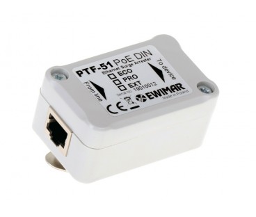 Zabezpieczenie LAN serii PRO na szynę DIN EWIMAR PTF-51-PRO/PoE/DIN