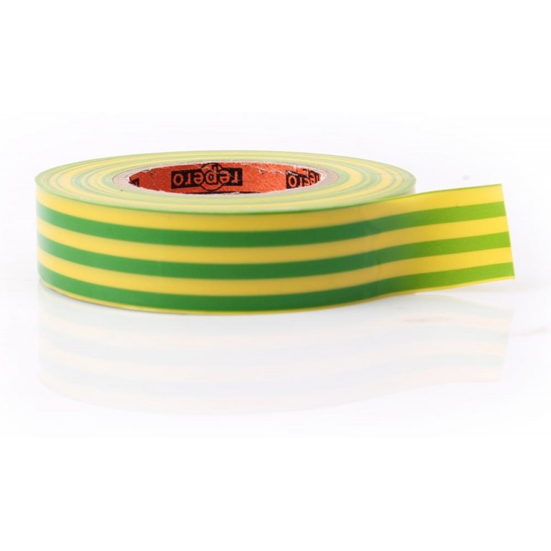 TAŚMA IZOLACYJNA REPERO 701 ŻÓŁTO-ZIELONA 19MMX20M