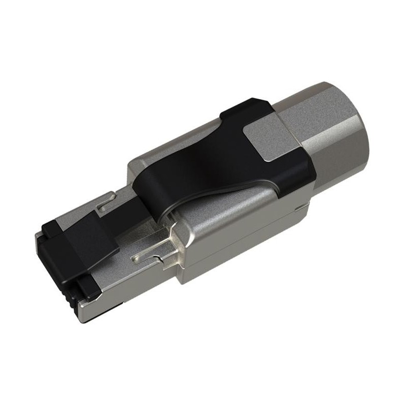 WTYK MODULARNY KONEKTOR PRZEMYSŁOWY SAMOZACISKOWY SOLARIX RJ45 CAT.6A STP NEW 1szt