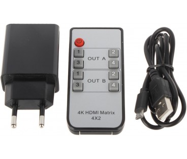 PRZEŁĄCZNIK SWITCH HDMI HDMI-SW-4/2MATRIX