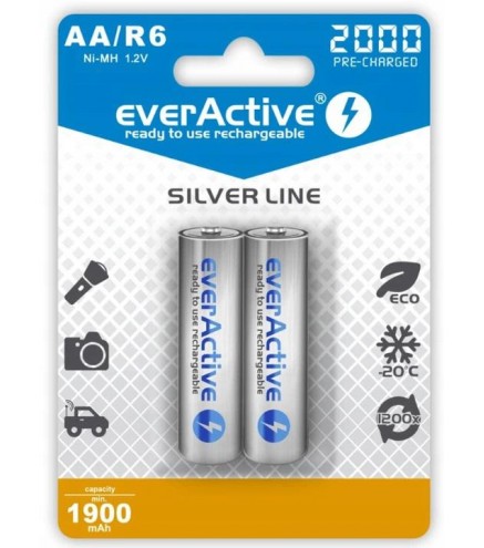 Akumulatorki R6 / AA Ni-MH everActive 2000mAh (box 2 szt.)