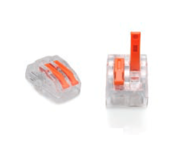 ZŁĄCZKA DO PRZEWODÓW ZATRZASKOWA 0,2-4,0mm2 PC-232 2GNIAZDA (1szt.)
