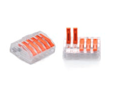 ZŁĄCZKA DO PRZEWODÓW ZATRZASKOWA 0,2-4,0mm2 PC-235 5GNIAZD (1szt.)