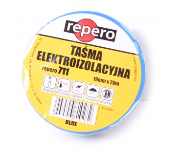 TAŚMA IZOLACYJNA REPERO 711E NIEBIESKA 19MMX20M