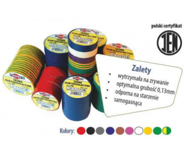 TAŚMA IZOLACYJNA REPERO 711E ZIELONA 19MMX20M