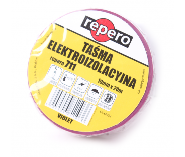 TAŚMA IZOLACYJNA REPERO 711E FIOLETOWA 19MMX20M
