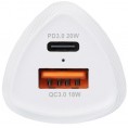 ŁADOWARKA SAMOCHODOWA Forcell Carbon CC50-1A1C 38 W 1x USB-C 1x USB-A PD 3.0 QC 3.0 BIAŁA
