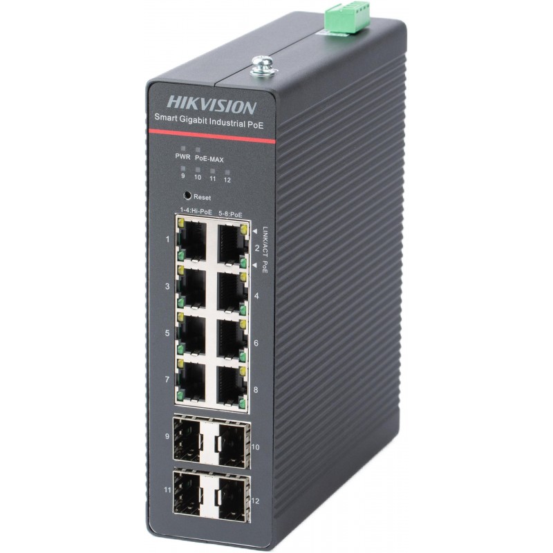 Switch Hikvision DS-3T1512HP-SI-8P4FKIT(75W)