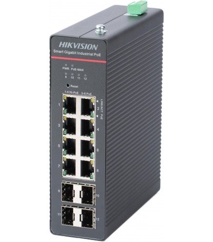 Switch Hikvision DS-3T1512HP-SI-8P4FKIT(75W)