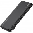 Powerbank Veger 25000 mAh 130 W PD QC 3.0 USB-A USB-C czarny z kablami USB-C i Lightning