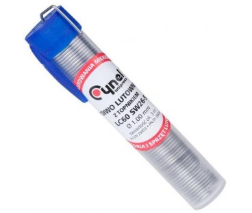 CYNA LUTOWNICZA CYNEL FIOLKA 16G 1MM Sn60Pb40 SW26