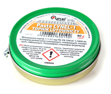 PASTA LUTOWNICZA CYNEL-1 40G DO LUTOWANIA MIĘKKIEGO