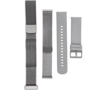Inteligentny smartband Titmo Loop I-110 Bluetooth EKG HRV HR BP SPO2 IP68 srebrny