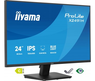 Monitor LED IIYAMA X2491H-B1 HDMI DipslayPort IPS 120Hz 1ms
