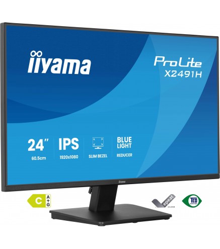 Monitor LED IIYAMA X2491H-B1 HDMI DipslayPort IPS 120Hz 1ms