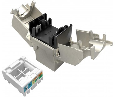 Moduł Keystone beznarzędziowy samozaciskowy SOLARIX Cat.6 STP RJ45