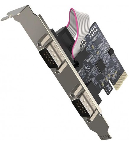 Unitek PCI Express kontroler 2x RS-232