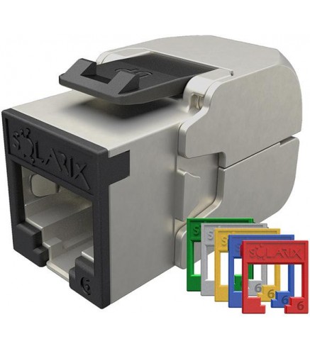 Moduł Keystone beznarzędziowy samozaciskowy SOLARIX Cat.6 STP RJ45 RAL FIT