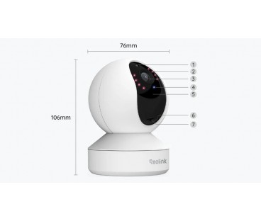 Kamera IP Reolink E Series E330 Biała 5MP Wi-Fi