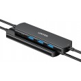 Unitek KVM Hub 10 Gbps - przełączanie między 2 hostami, 3×USB-A