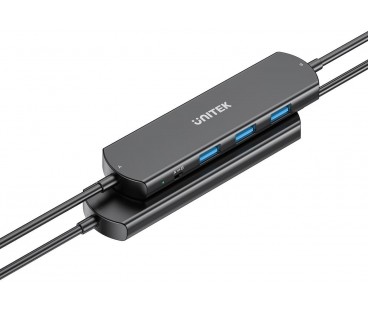 Unitek KVM Hub 10 Gbps - przełączanie między 2 hostami, 3×USB-A