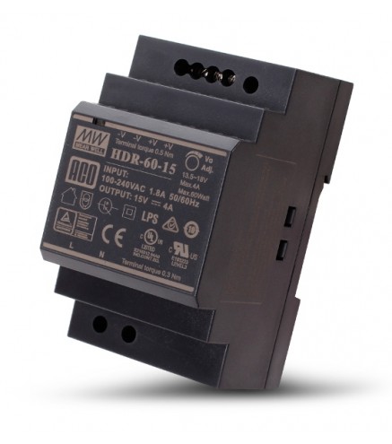 ACO PS-HDR-60-15MA video DIN 15-17V, 4A