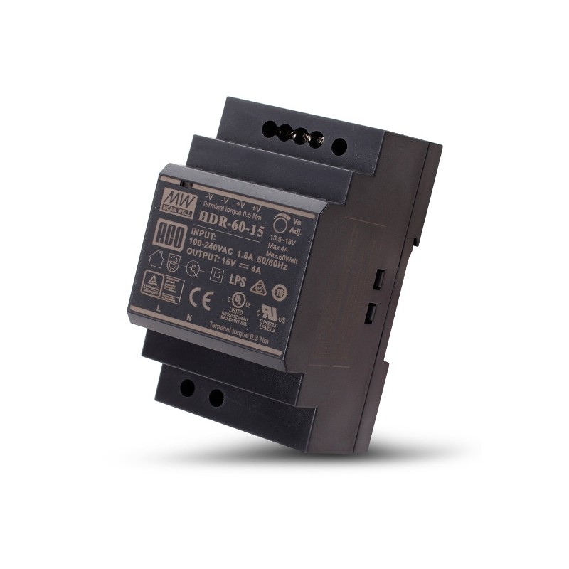 ACO PS-HDR-60-15MA video DIN 15-17V, 4A ACO PS-HDR-60-15MA video DIN 15-17V, 4A