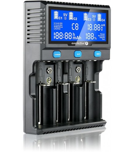 Ładowarka do akumulatorków cylindrycznych Li-ion oraz Ni-MH everActive UC-4200
