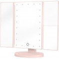 Lusterko do makijażu Humanas HS-ML04 z podświetleniem LED - różowy