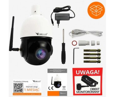 Kamera IP ORLLO Z10 WiFi POE z panelem fotowoltaicznym SM6030 PRO