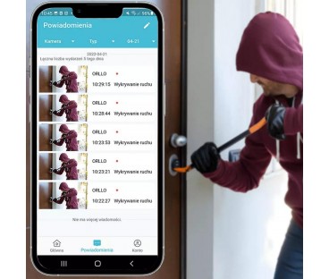 Kamera IP ORLLO Z10 WiFi POE z panelem fotowoltaicznym SM6030 PRO