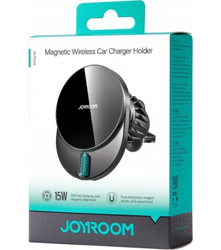 Uchwyt samochodowy magnetyczny z ładowarką indukyjną Joyroom JR-ZS409 15 W na kratkę wentylacyjną
