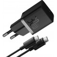 Ładowarka sieciowa Baseus GaN 5 Fast Charger Mini P10110902113-00 30 W USB-C PD 3.0 QC 3.0 + kabel