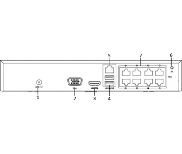 Rejestrator IP Hilook NVR-108MH-D/8P(D) 8-kanałowy 5MP PoE
